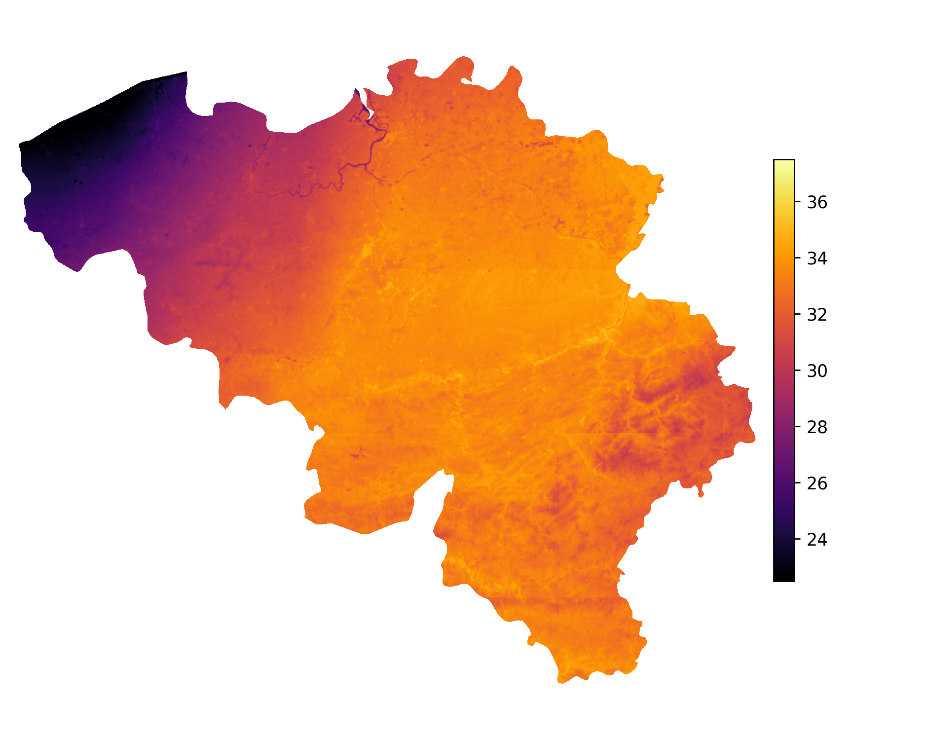 Thumbnail for High-resolution (100 m) daily temperature and relative humidity dataset for Belgium for 2020 from UrbNet